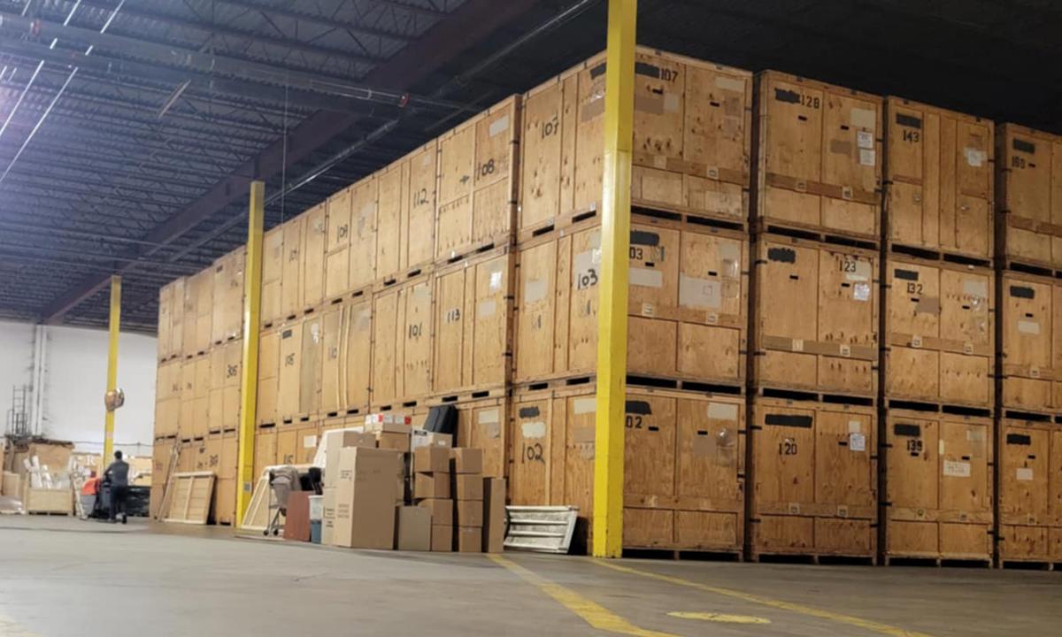 Secure, climate controlled storage services in our warehouse for your belongings.